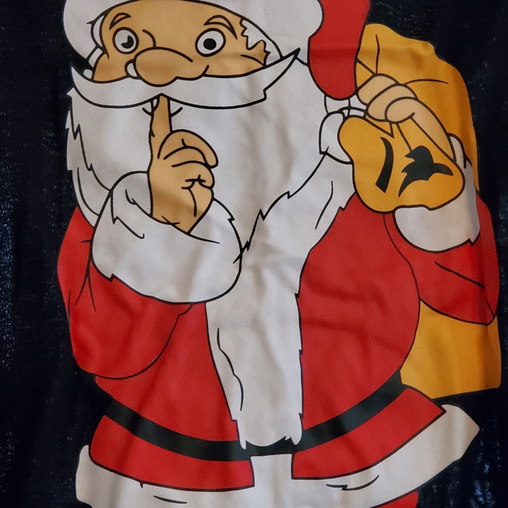 ๐ New Black Christmas Santa Dress size L - Picture 2 of 3